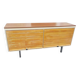 Enfilade strafor brun clair a rideaux buffet bas