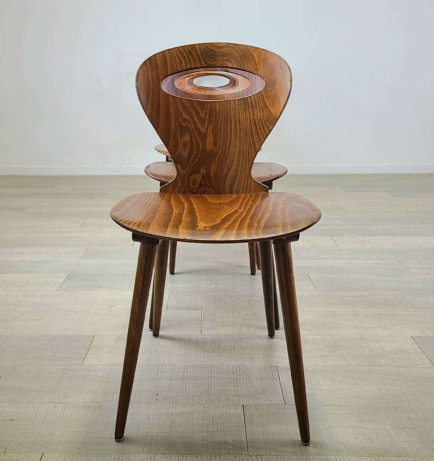 Vintage Baumann chairs 1960 brasserie bar Scandinavian design
