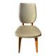 Chaise scandinave bois et Skaï