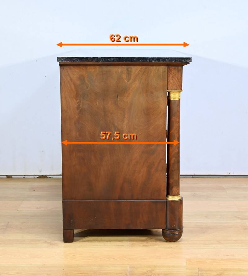 Mahogany chest of drawers, Empire period – Early 19th century