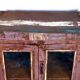 Antique teak sideboard with original purple patina.