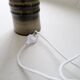 Mid-century modern ceramic table lamp in earthy tones Rörstrand Olle Alberius Sweden