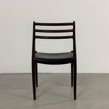 10x Chaises en palissandre modèle 78 par Niels Otto Møller