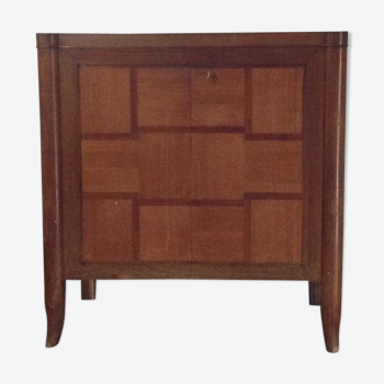 2-door buffet in wood marquetry