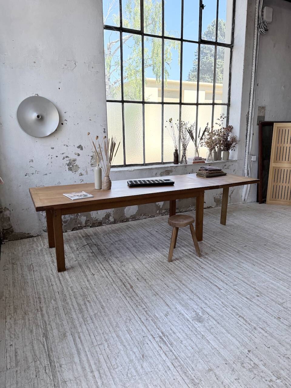 Oak farmhouse table 213-283cm with extension