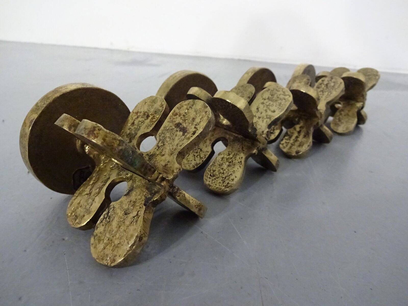 Italian Brutalist Candle Holders by Giuseppe Gallo for Gallo, 1960s, Set of 2