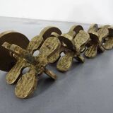 Italian Brutalist Candle Holders by Giuseppe Gallo for Gallo, 1960s, Set of 2