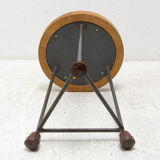 Tabouret industriel du milieu du siècle, années 1950, Tchécoslovaquie