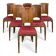 Série de 6 chaises années 50