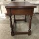 Old Coffee Table End Of Sofa Wood Turned Feet Vintage