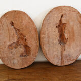 Pair of terracotta medallions