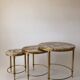 Pull out tables marble and brass