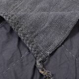 5x8 Anthracite Grey Handwoven Vintage Kilim Rug, 159x235 Cm