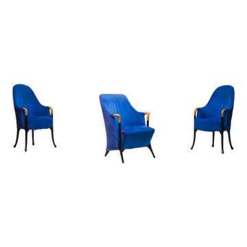 Fauteuils par Umberto Asnago pour Giorgetti/Progetti, années 1980
