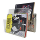 Vintage magazine rack, transparent plexiglass magazine rack