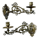 Pair of Art Nouveau wall candlesticks