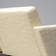 Pair of cream wool lounge chairs Martin Visser SZ48