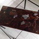 Natural stone and resin coffee table from the 70s