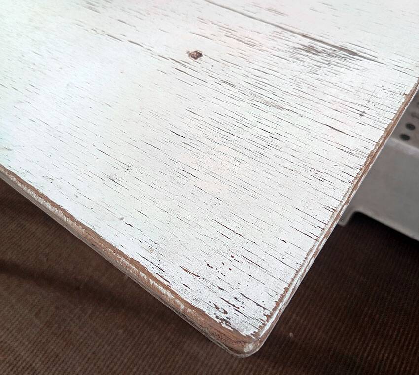Large workshop table waxed with beeswax. Vintage. France 50s.
