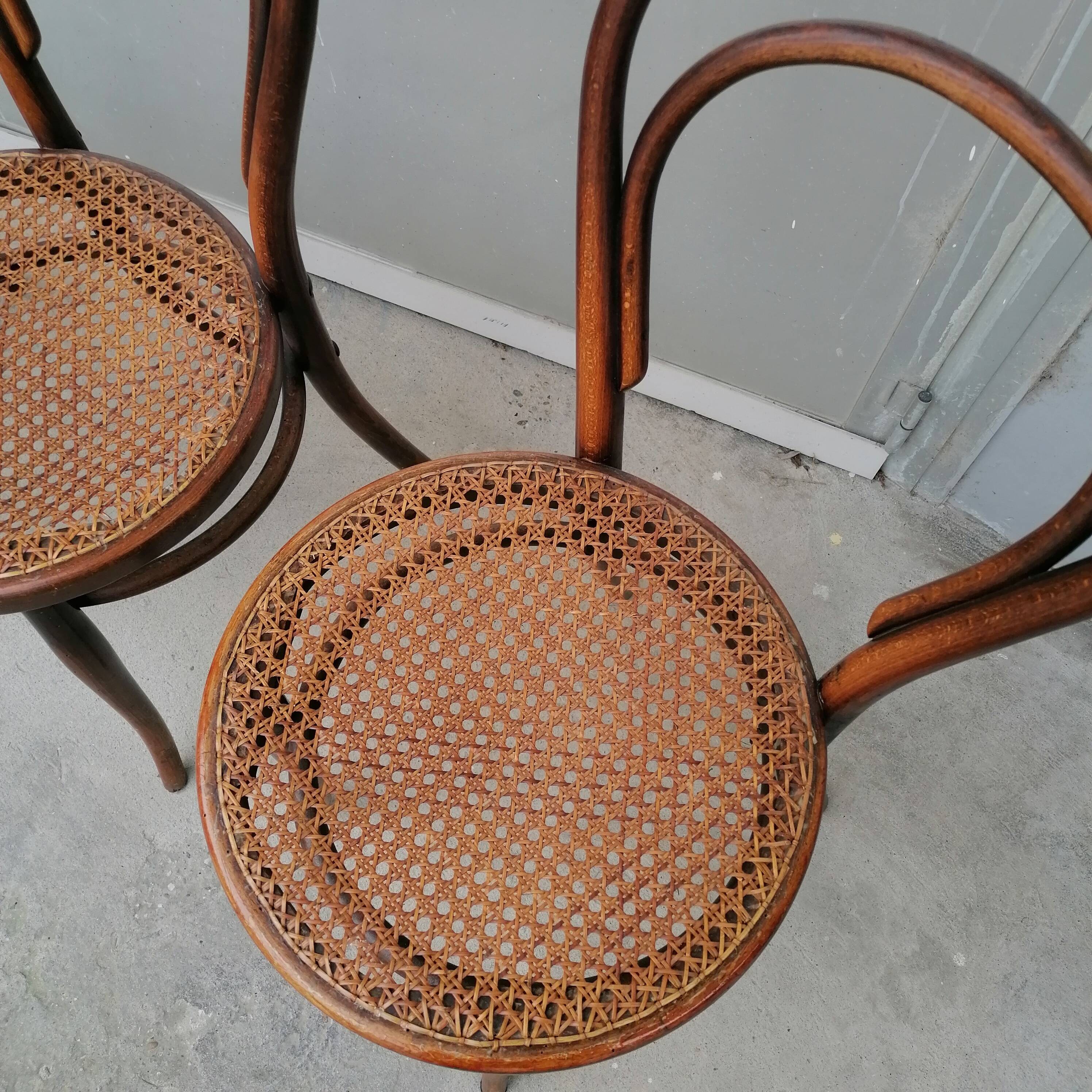 7 Chairs Marche Gebrüder Thonet and Wackerlin & C. original model no. 18