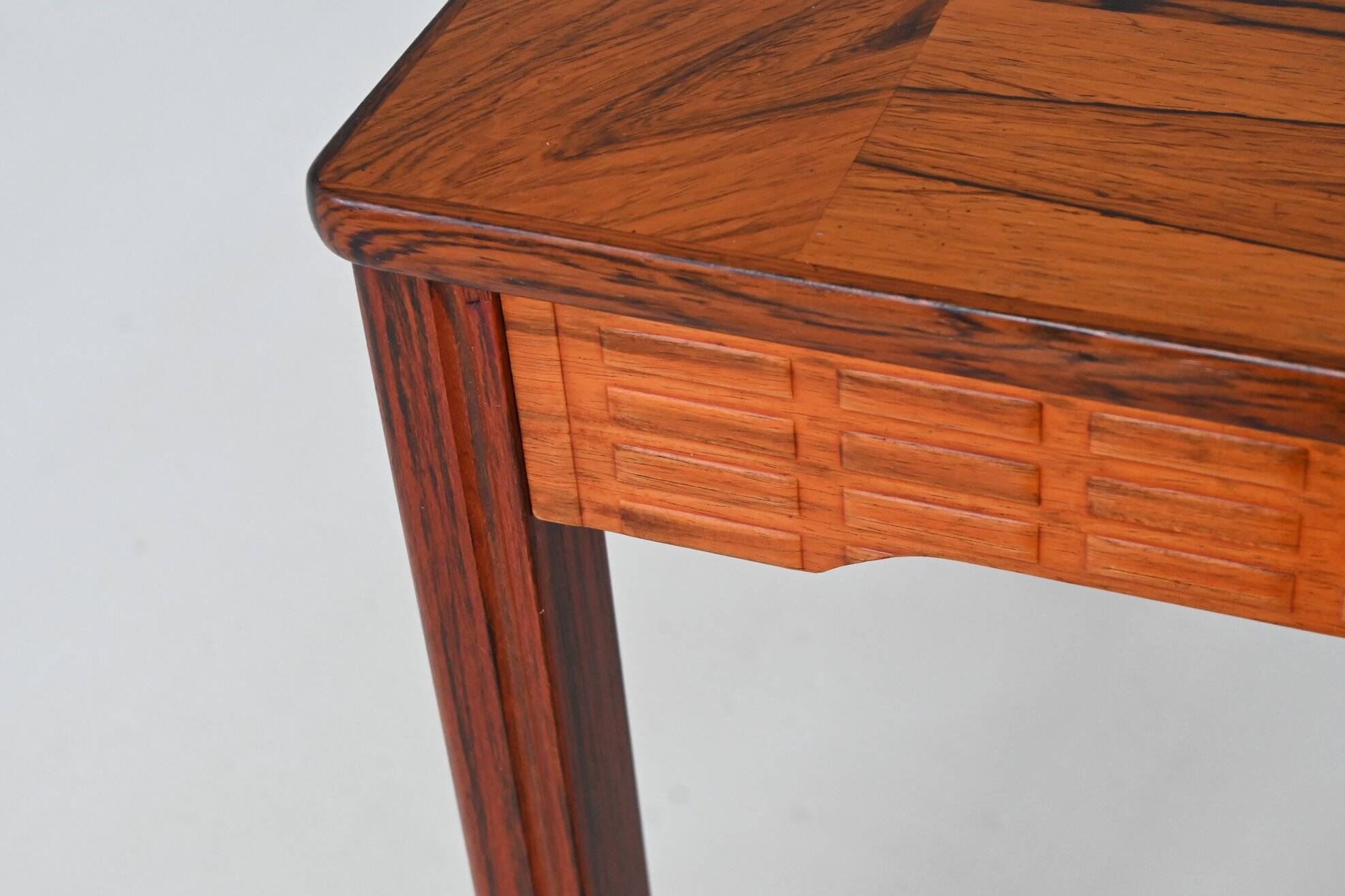 Grande table basse Alberts Tibro en palissandre Danemark 1970
