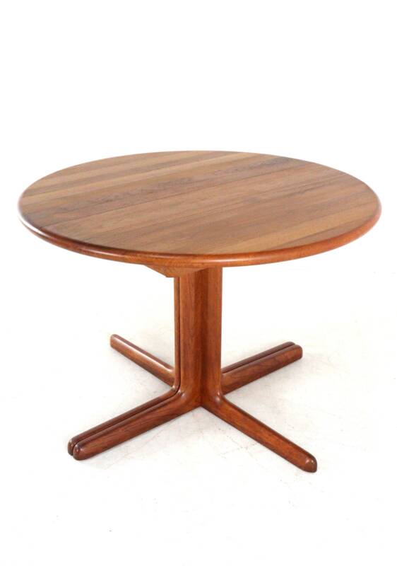 Table à manger extensible ronde 2x 'Gistrup' danoise