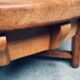 Brutalist Handcrafted Oak Coffee Table, Netherlands, 1950s