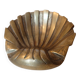 Bronze ring holder ashtray, signed, modernist vintage design shell
