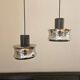 Pair of Midcentury Pendants in style of Jo Hammerborg, Denmark, 1970s