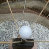 Brutalist lamp and its stool