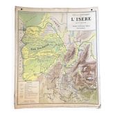 🌍 Old Arthaud map, 1930, Vidal type - France, Isère (Dauphiné)