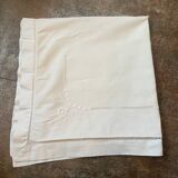 Antique embroidered pillowcase with venetian lace