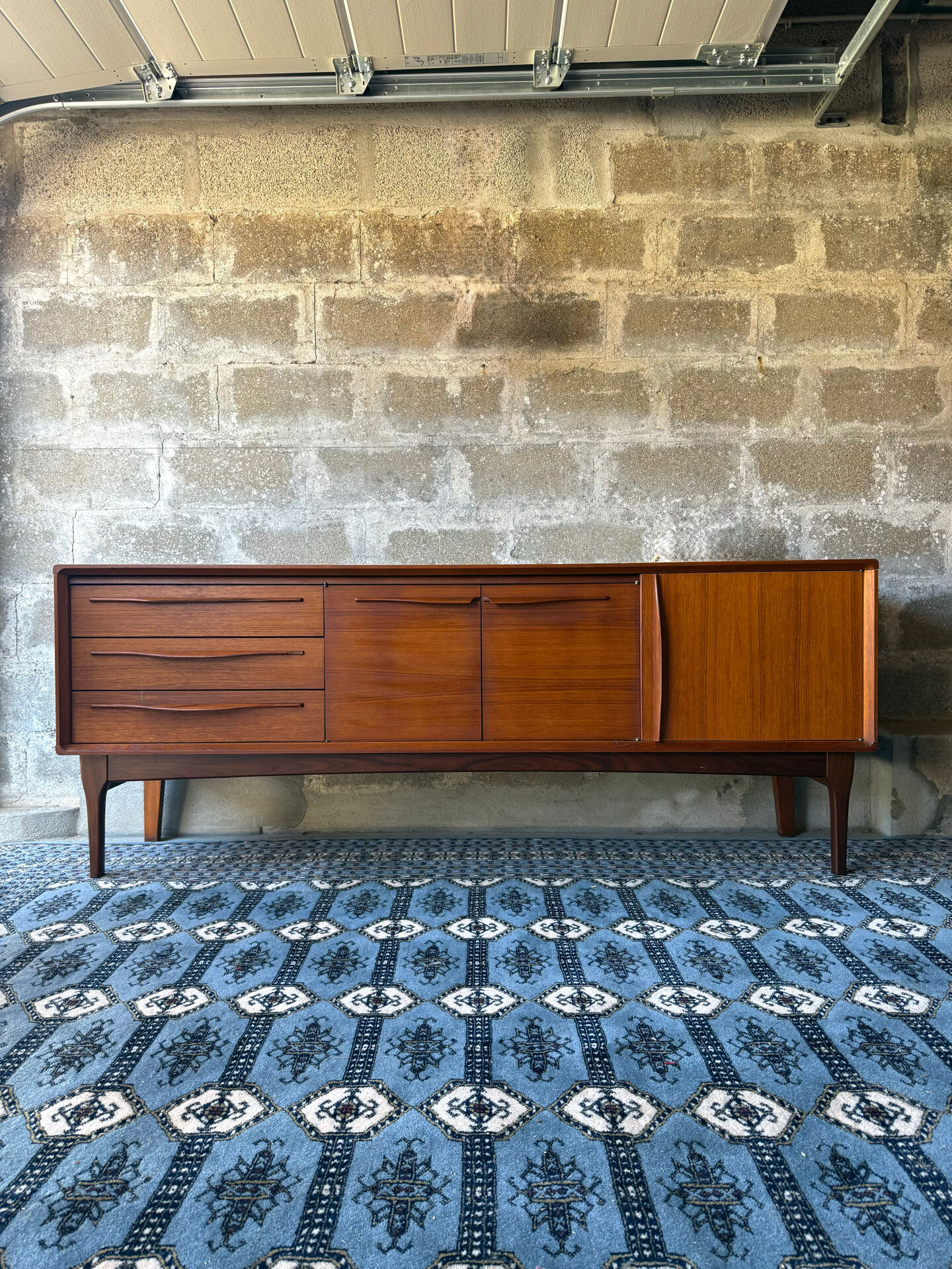 Vintage Scandinavian teak sideboard, 1960.