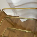 Golden metal tables