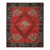Vintage Red Caucasian Kilim Rug Handwoven Tribal Wool Flatweave Carpet