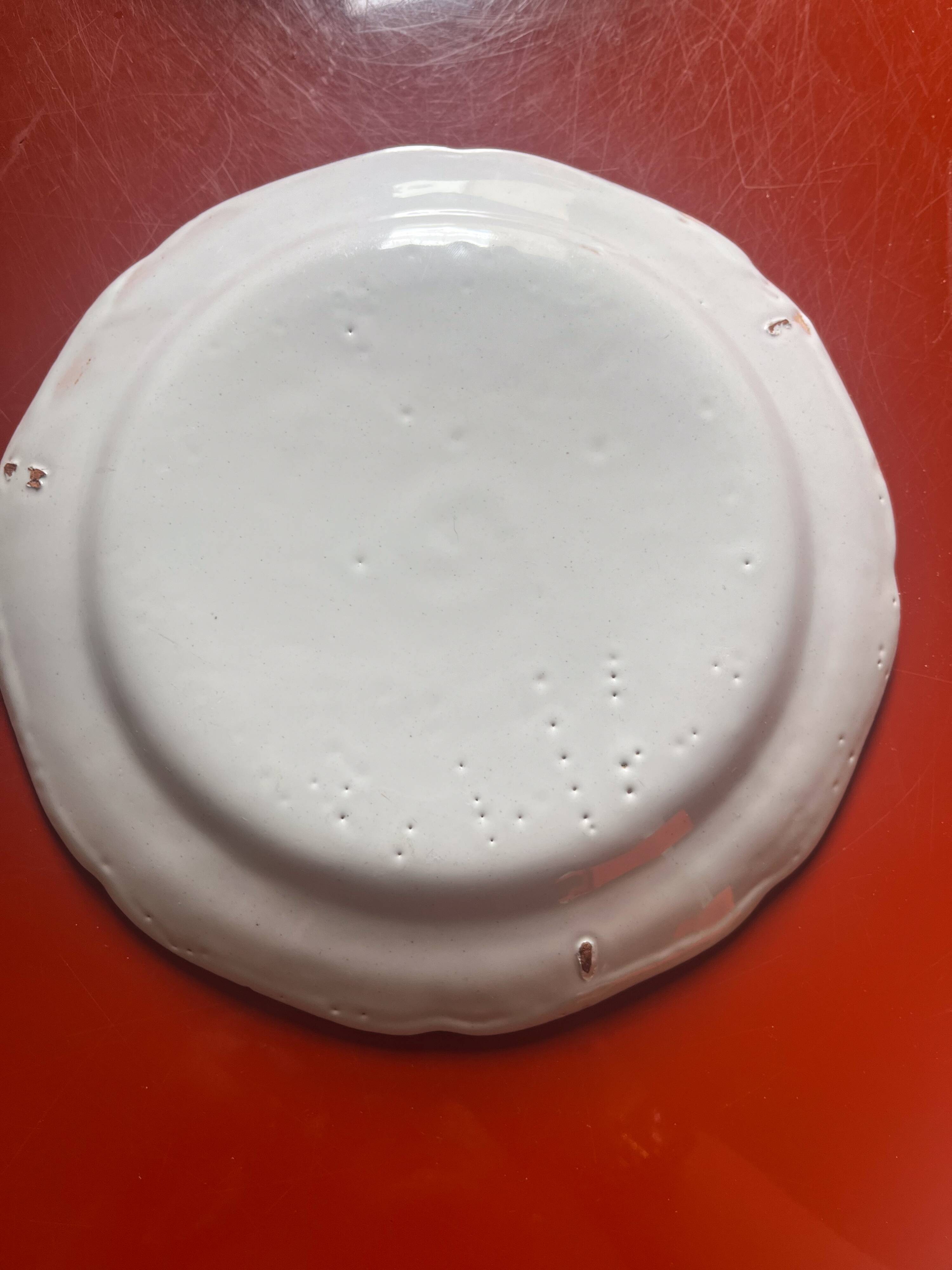 Earthenware plate Islette/Salvange France