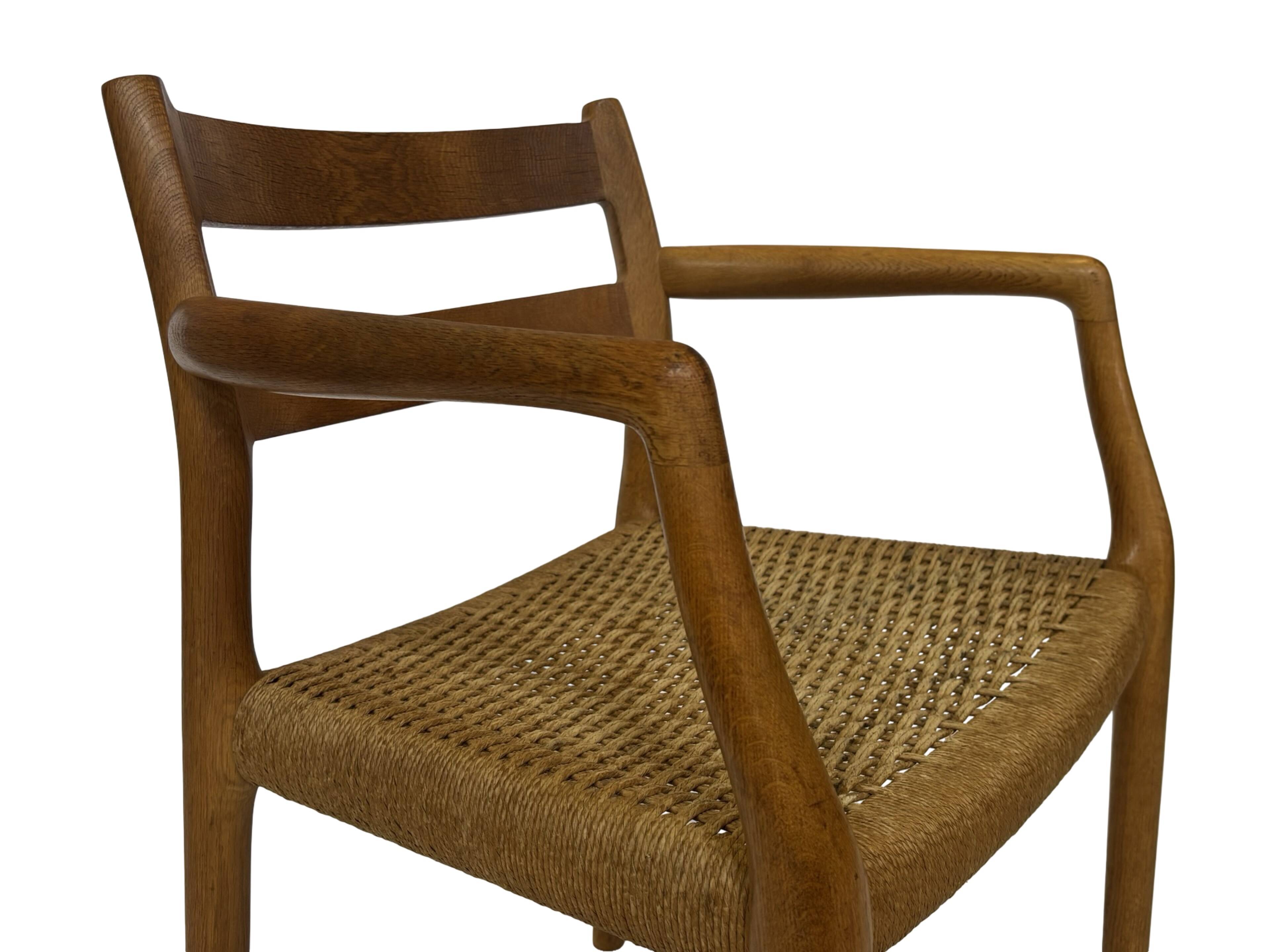 Vintage Niels Otto Moller Armchair Model 67 in Oak Danish Design