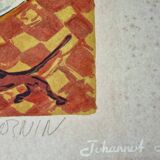 Lithograph, "Montparnasse", artist's proof, numbered signed, 76 x 55 cm