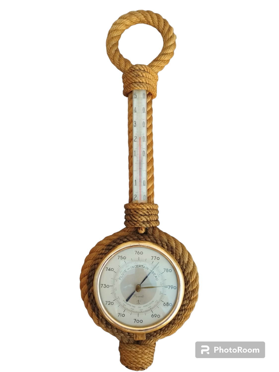 Old vintage Audoux Minet barometer