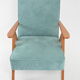Fauteuil Komas canard chiné