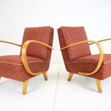 1950s Jindrich Halabala Set of Two Armchairs, Czechoslovakia