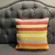 Coussin en laine turque rayé