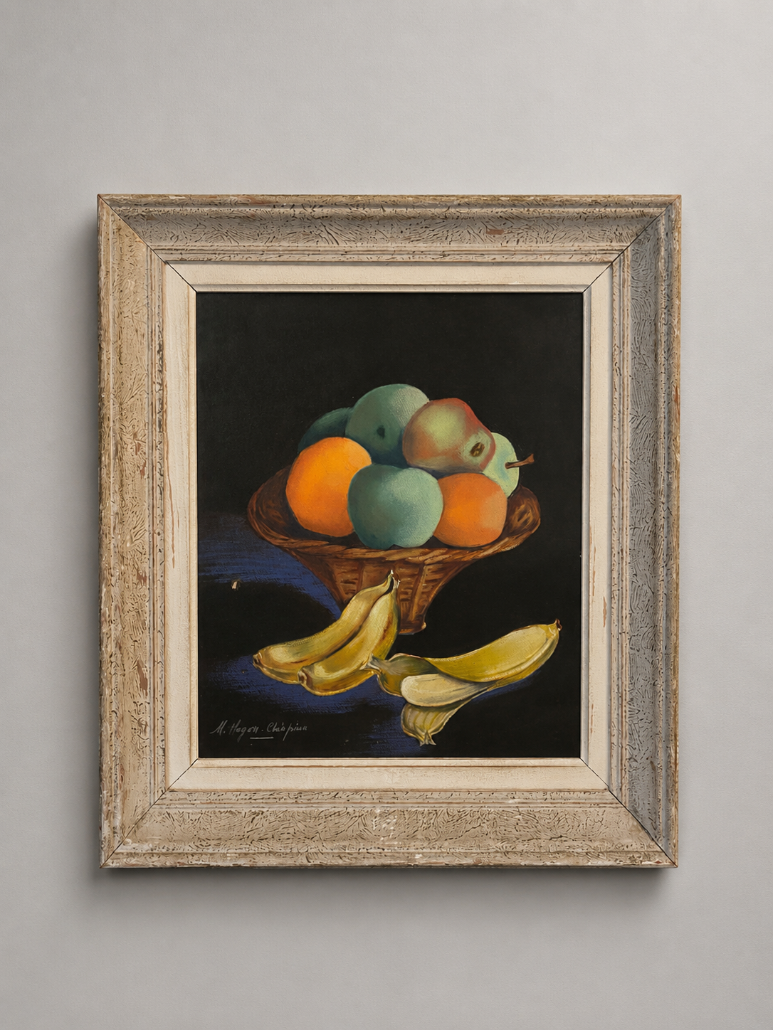 Tableau signé Marcelle Chiapino-Hugon – Nature morte aux fruits