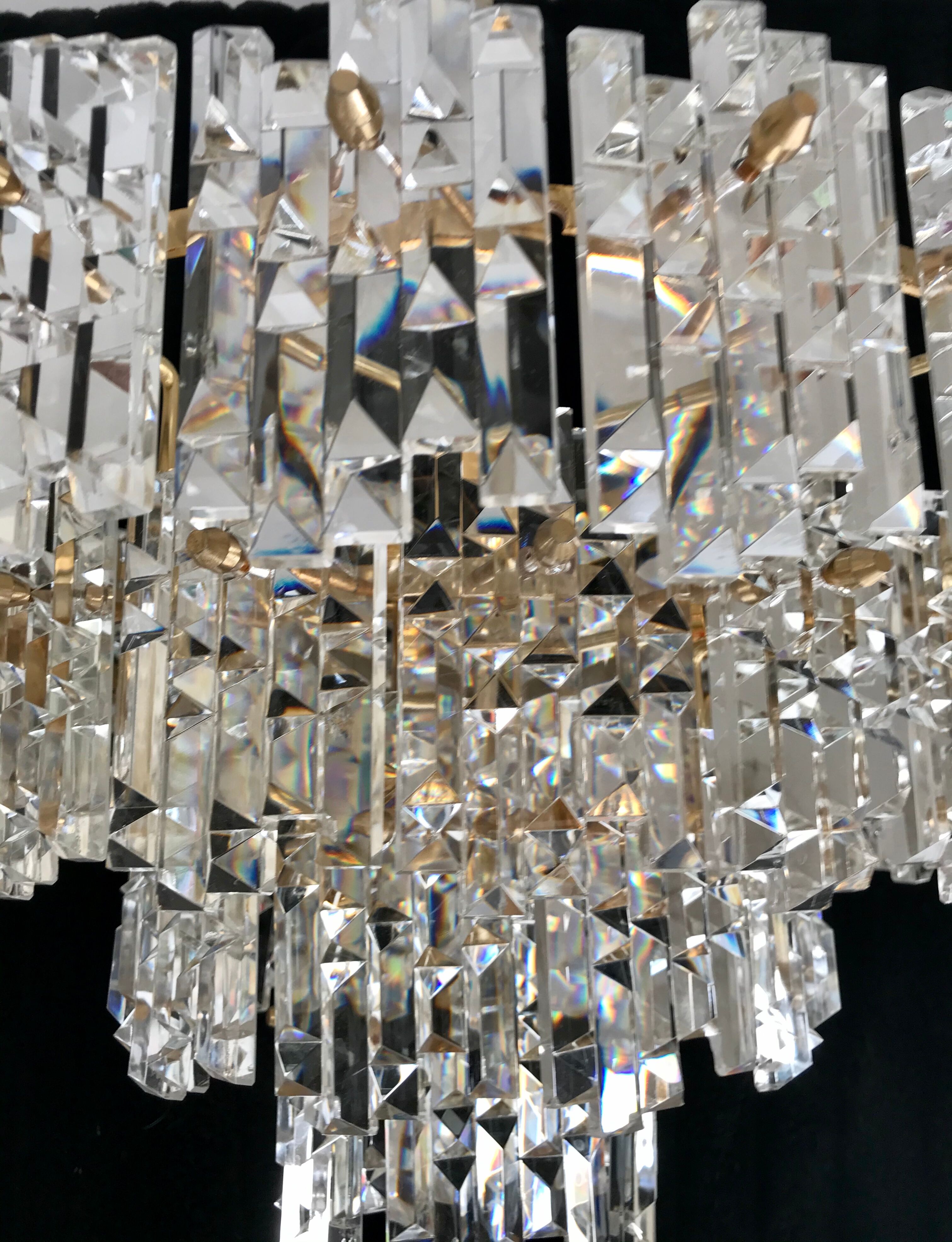 Kinkeldey chandelier crystal golden structure