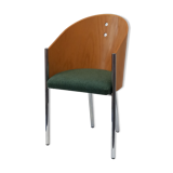 Chaise années 80 bois moulé