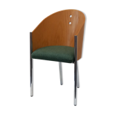 Chaise années 80 bois moulé