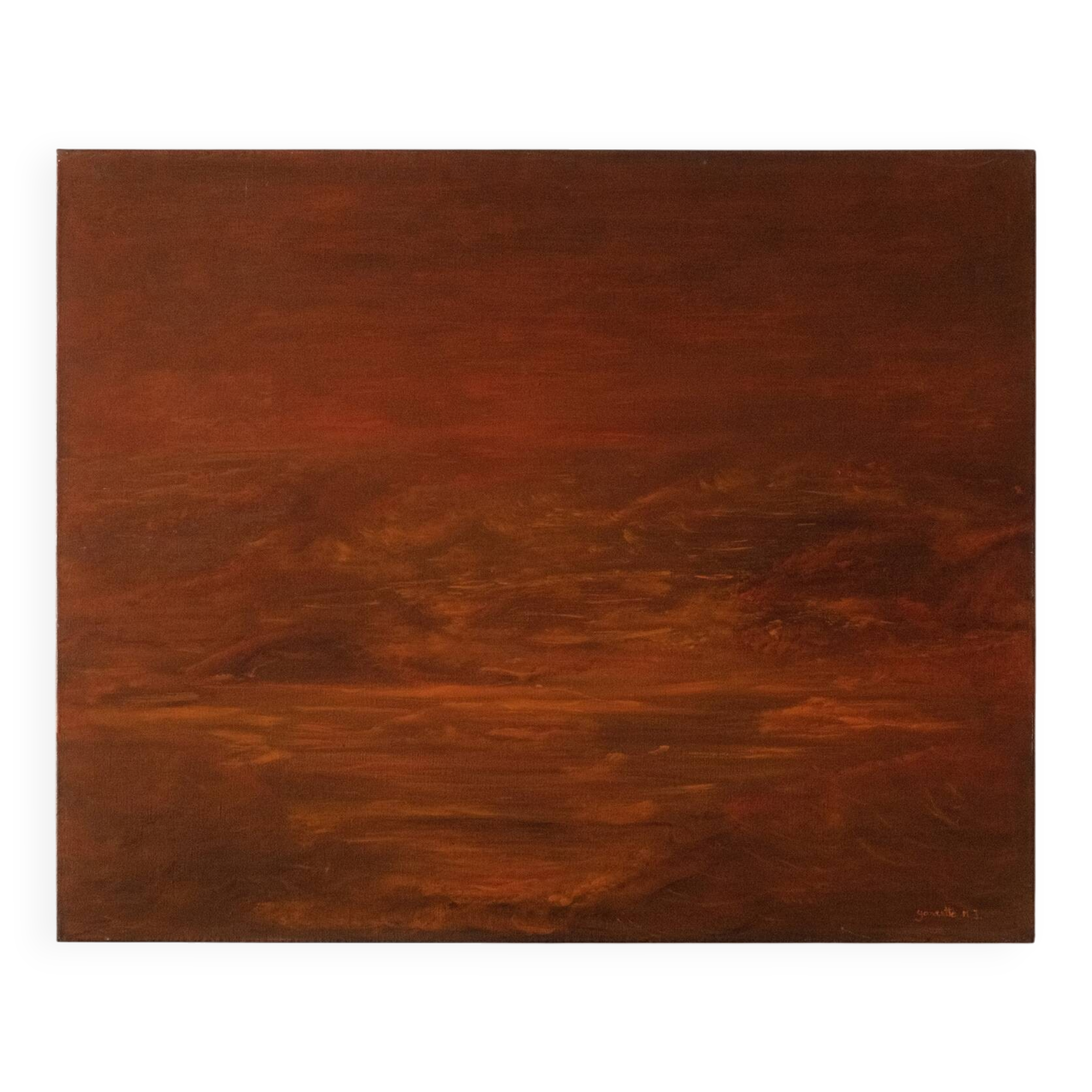 Painting, abstract landscape