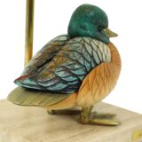Artiflex Duck Lamp Design Brass Resin Travertine Malevolti