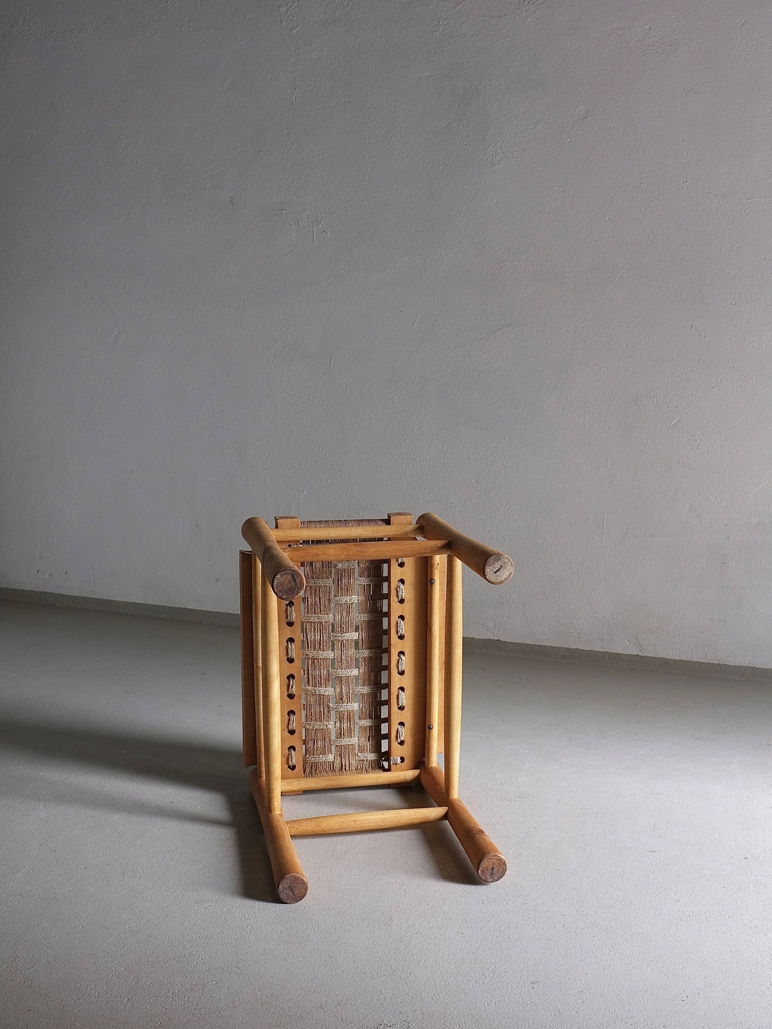 Woven seat stool | France | 1960s