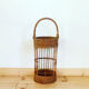 Porte-bouteilles bar vintage en osier